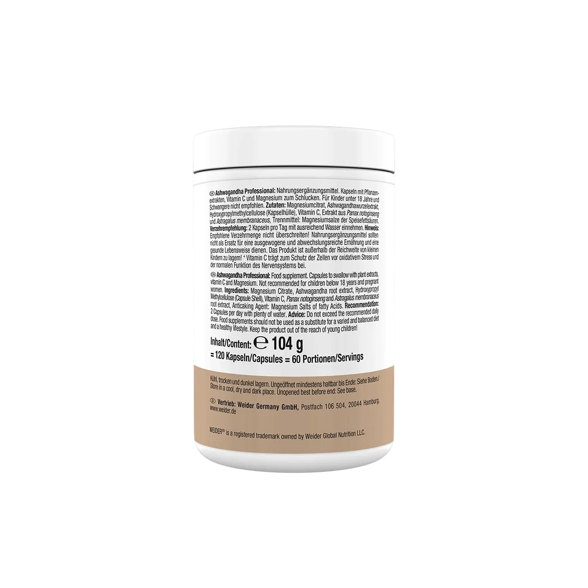 Ashwagandha Professional 120 Kapseln – Bild 5