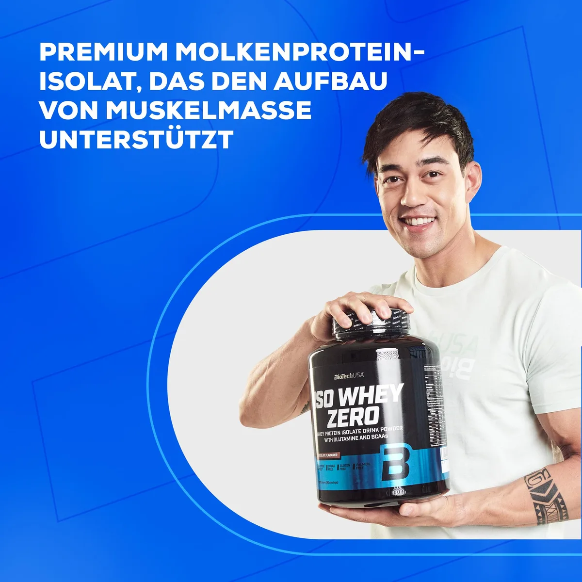 BioTechUSA Iso Whey Zero | Premium Whey Protein Isolate | Grass-Fed | Enzyme-Free | Sugar- and Gluten-free, 1816g, Schokolade – Bild 2