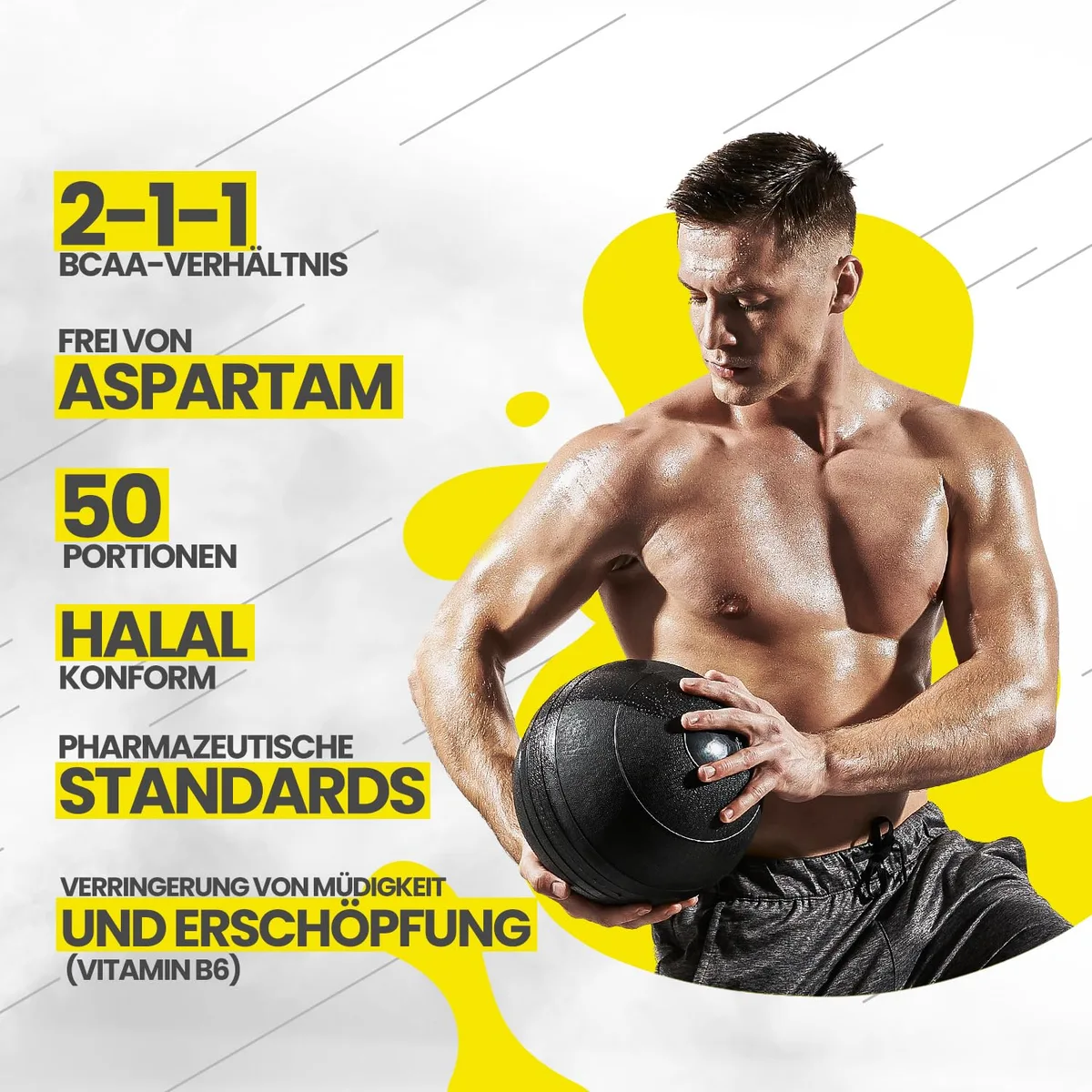 Olimp BCAA Xplode Powder (500 g) - Erdbeere – Bild 4