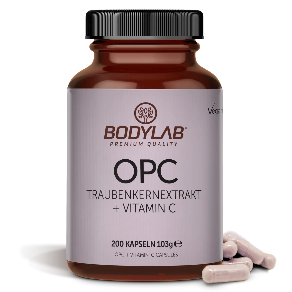 OPC Traubenkernextrakt + Vitamin C (200 Kapseln)