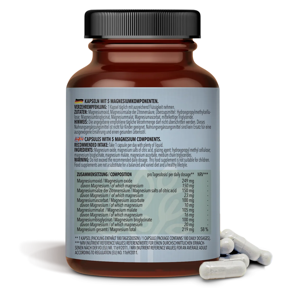 Magnesium Komplex (180 Kapseln) – Bild 5