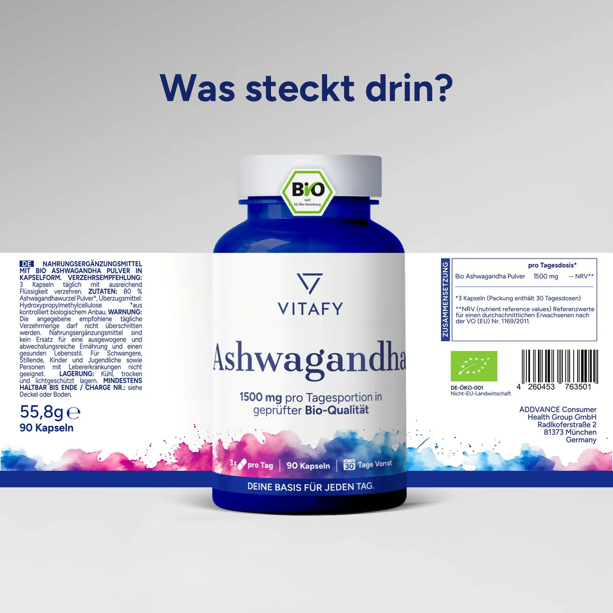 Bio Ashwagandha (90 Kapseln) – Bild 7