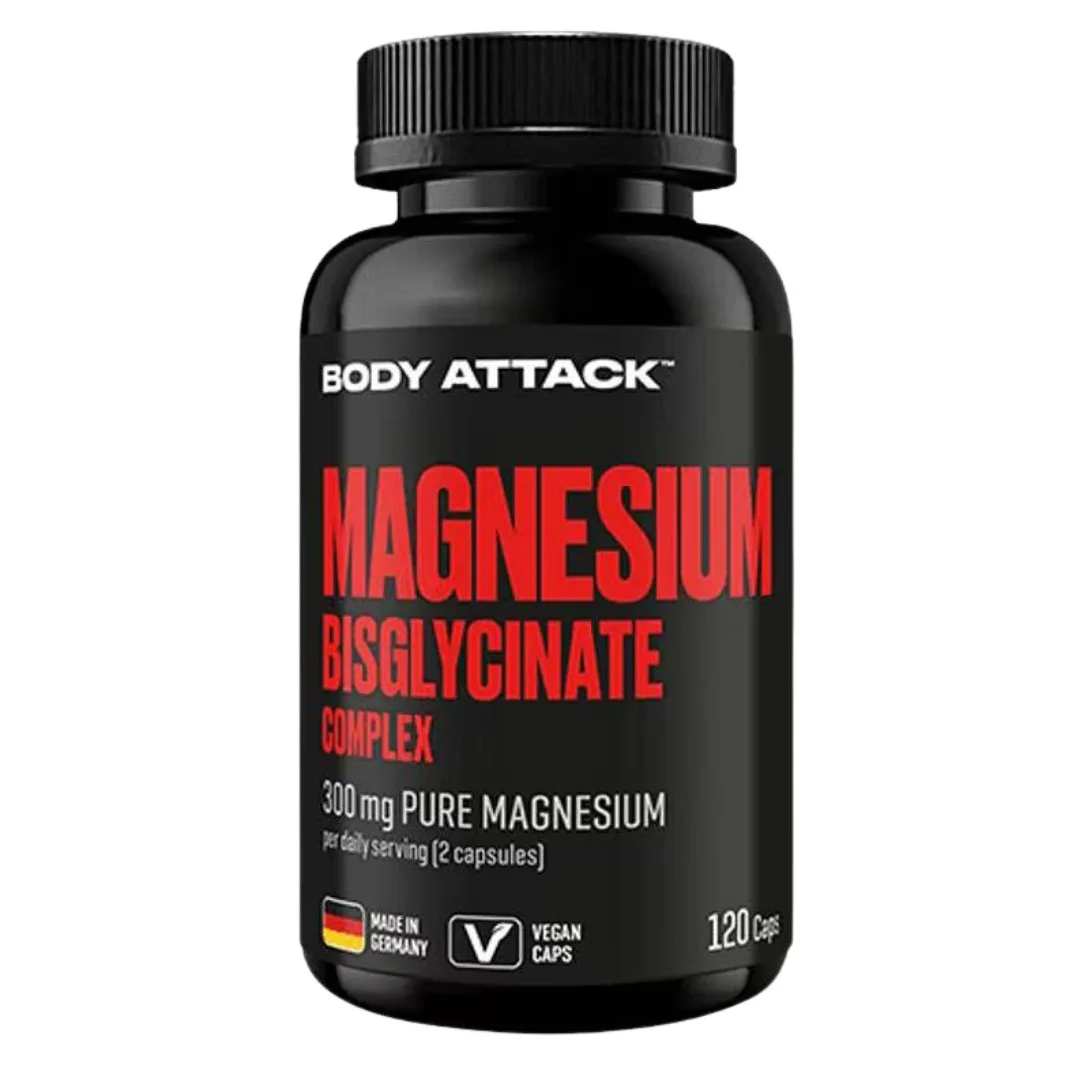 Body Attack Magnesium Bisglycinate - 120 kaps.
