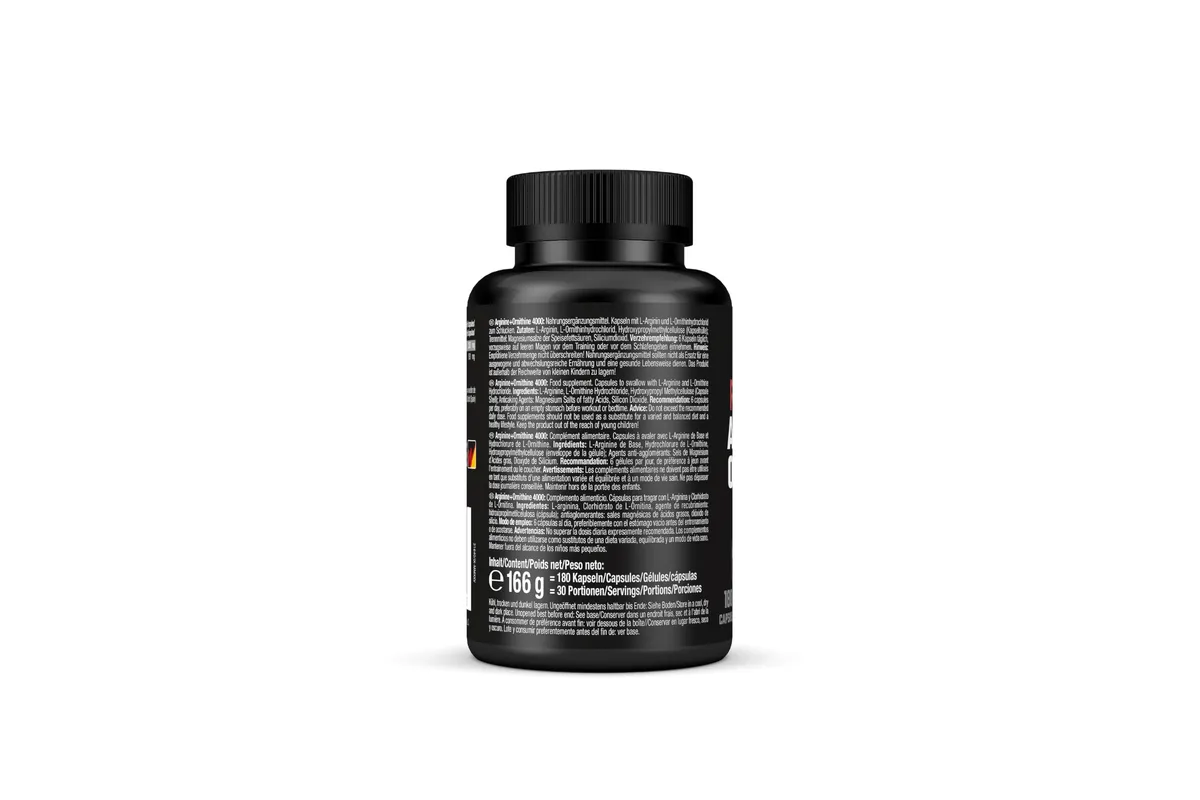 Weider - Arginine + Ornithine 4000 - Synergetischer Aminosäuren Komplex für maximale Leistung - Mit L-Ornithin und L-Arginin - Pre-Workout Trainingsbooster -180 Kapseln – Bild 2