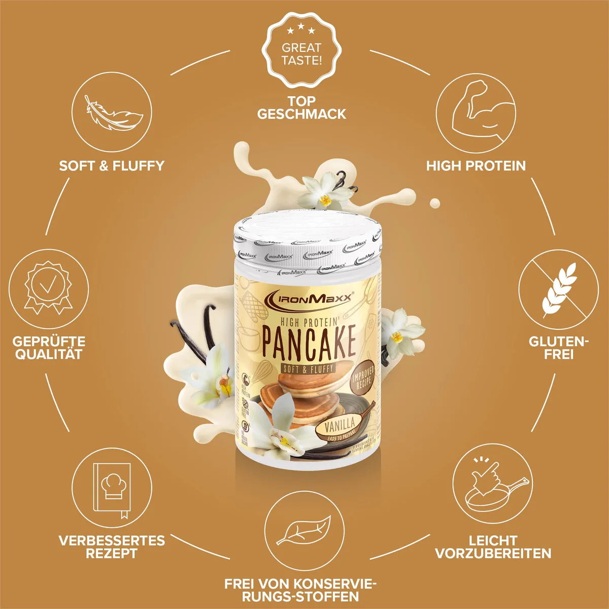 High Protein Pancake (450g) - Vanilla – Bild 8