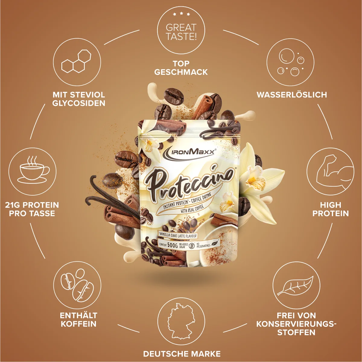 Proteccino (500g) - Vanilla Chai Latte – Bild 5