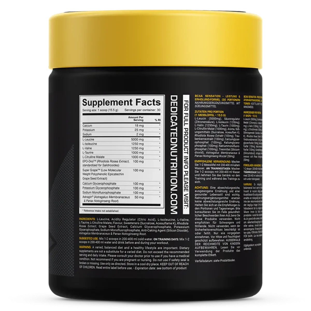Dedicated Creatine Ultra Pure Micronized 500 g – Bild 2