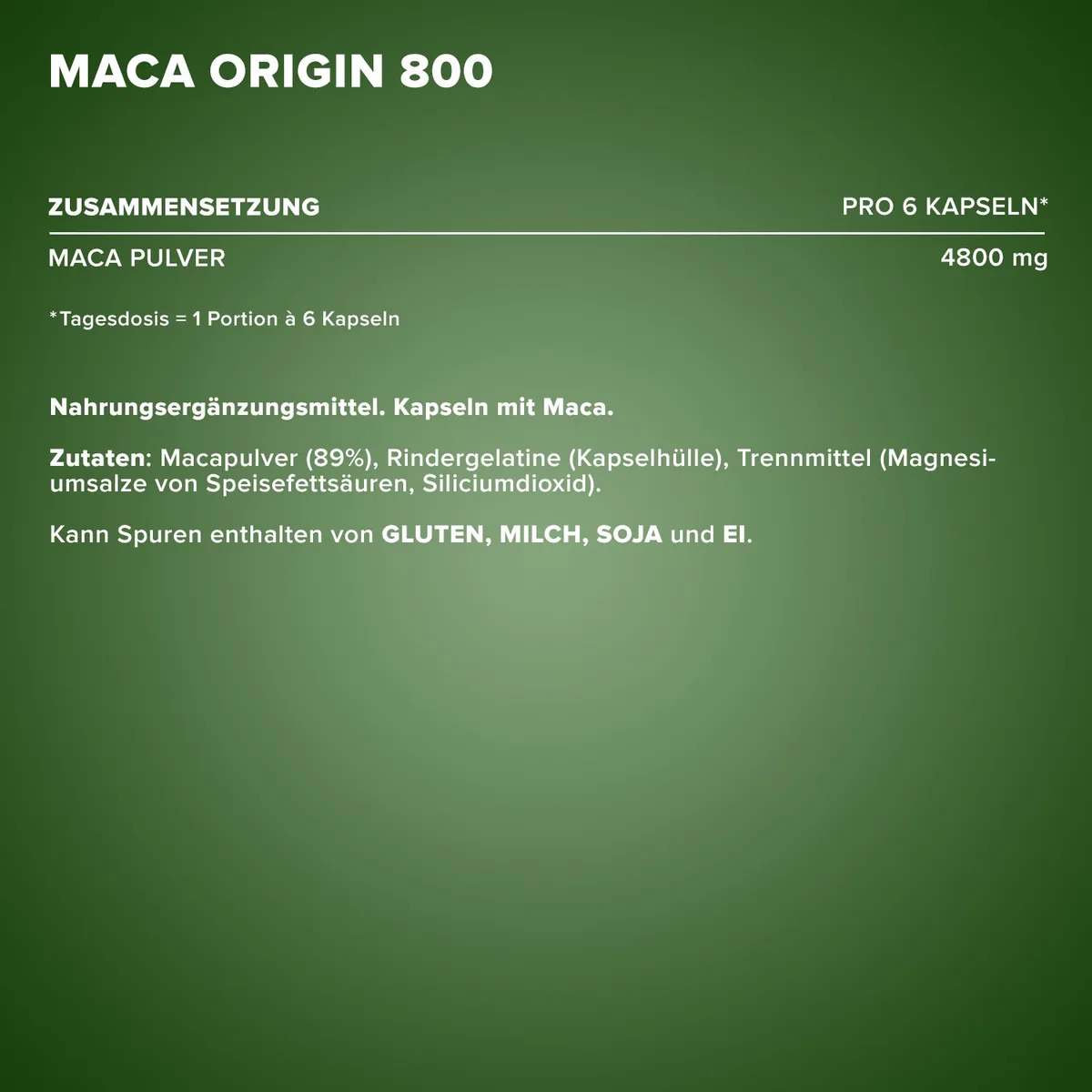 Maca Origin 800 - 130 Kapseln – Bild 4
