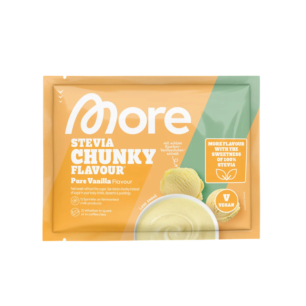 Stevia Chunky Flavour Pure Vanilla / 150g – Bild 5
