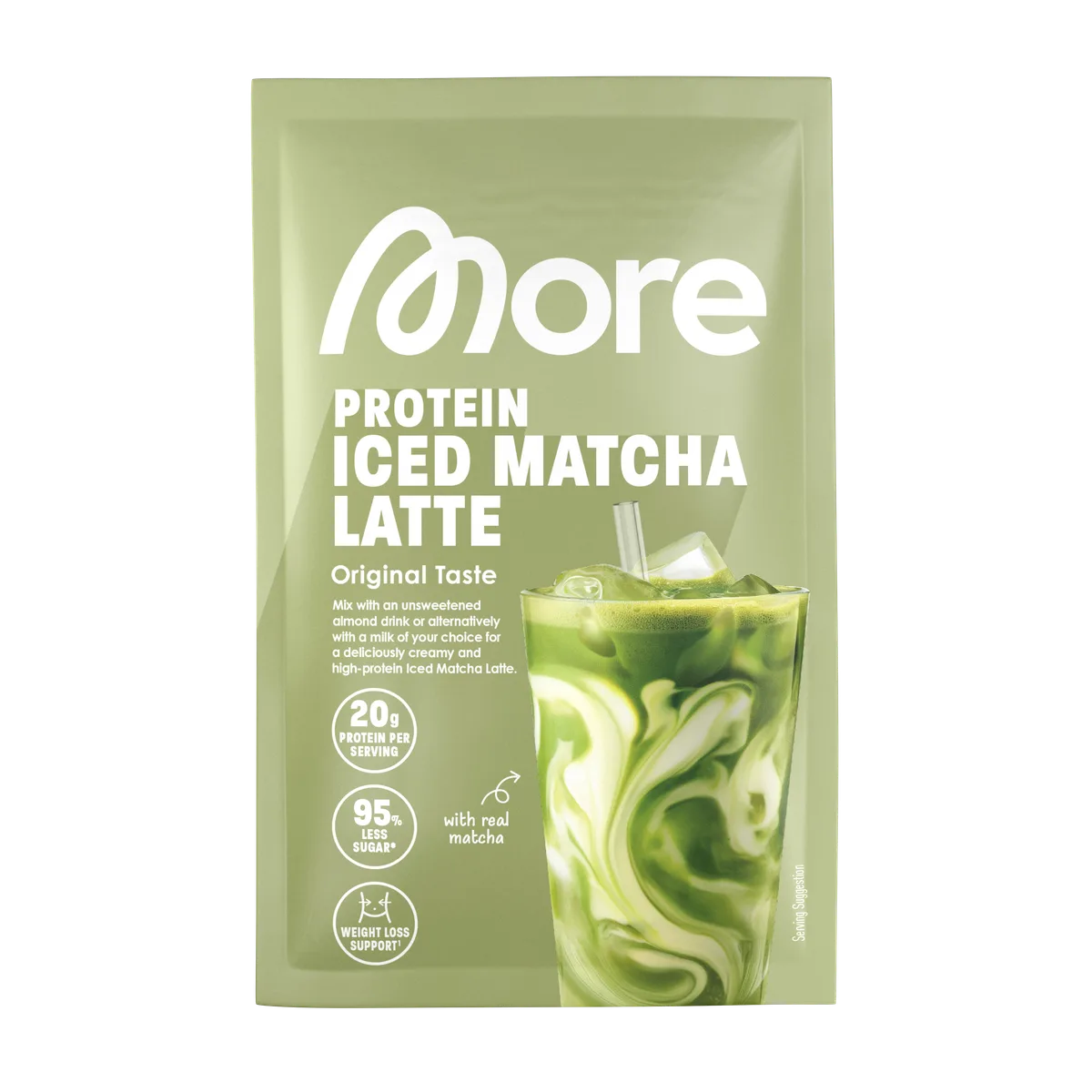 More Protein Iced Matcha Latte Strawberry Cheesecake / 500g – Bild 7