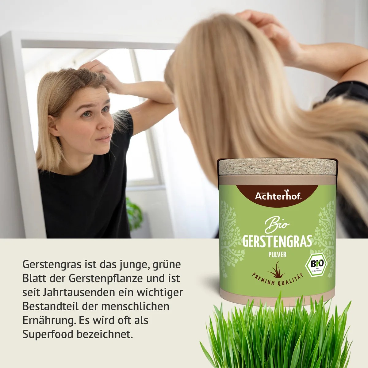 Bio Gerstengras Pulver (40g) – Bild 5
