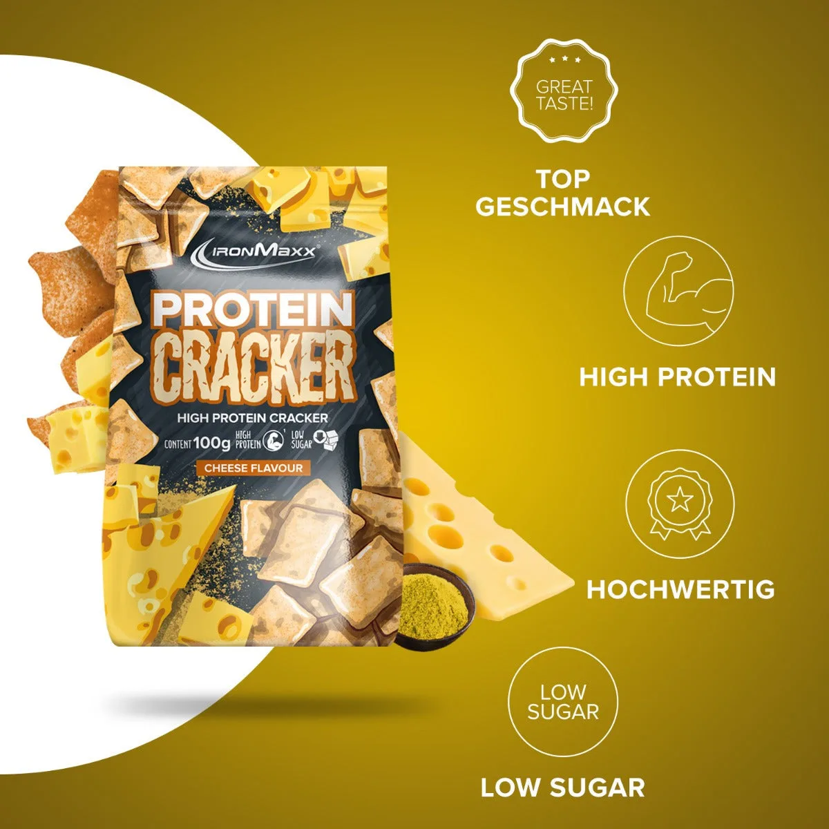 Protein Cracker (100g) - Cheese – Bild 2