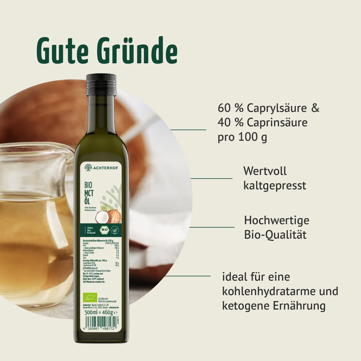 Bio MCT Öl (500ml) – Bild 4