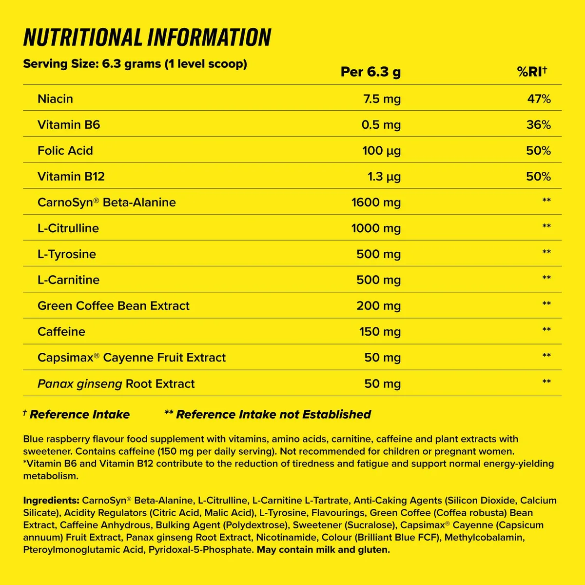 C4 Ripped - Pre-Workout-Booster - Icy Blue Raspberry (Himbeere) | Getränkepulver für Energy Drink | 150 mg Koffein + Beta-Alanin + Extrakt aus grünen Kaffeebohnen | 30 Portionen – Bild 3