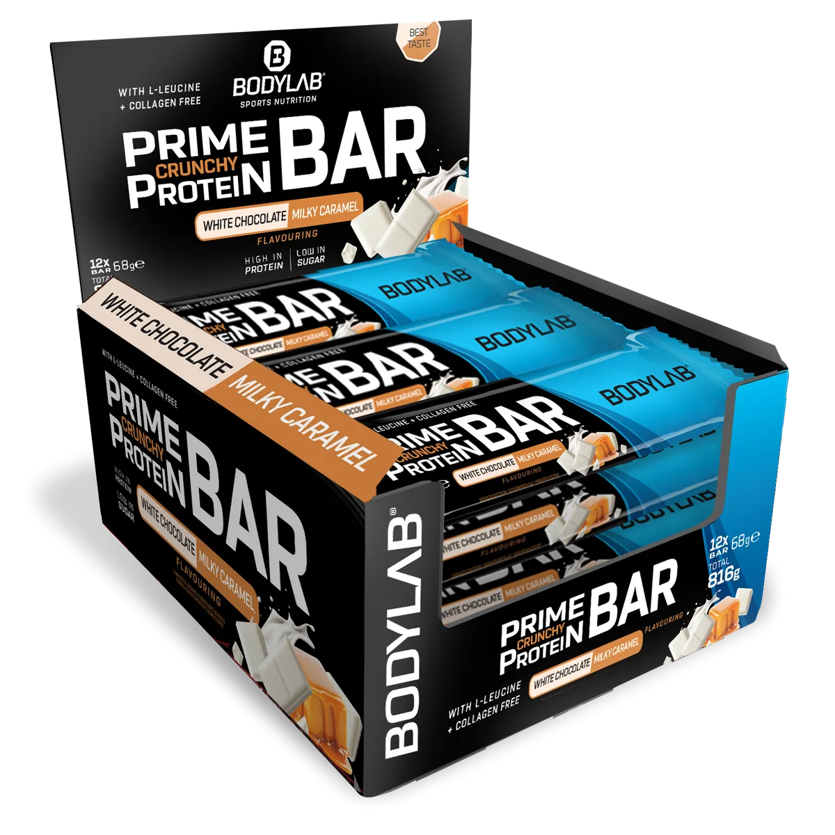 Prime Crunchy Protein Bar (12x65g-68g) Erdbeer Joghurt – Bild 7