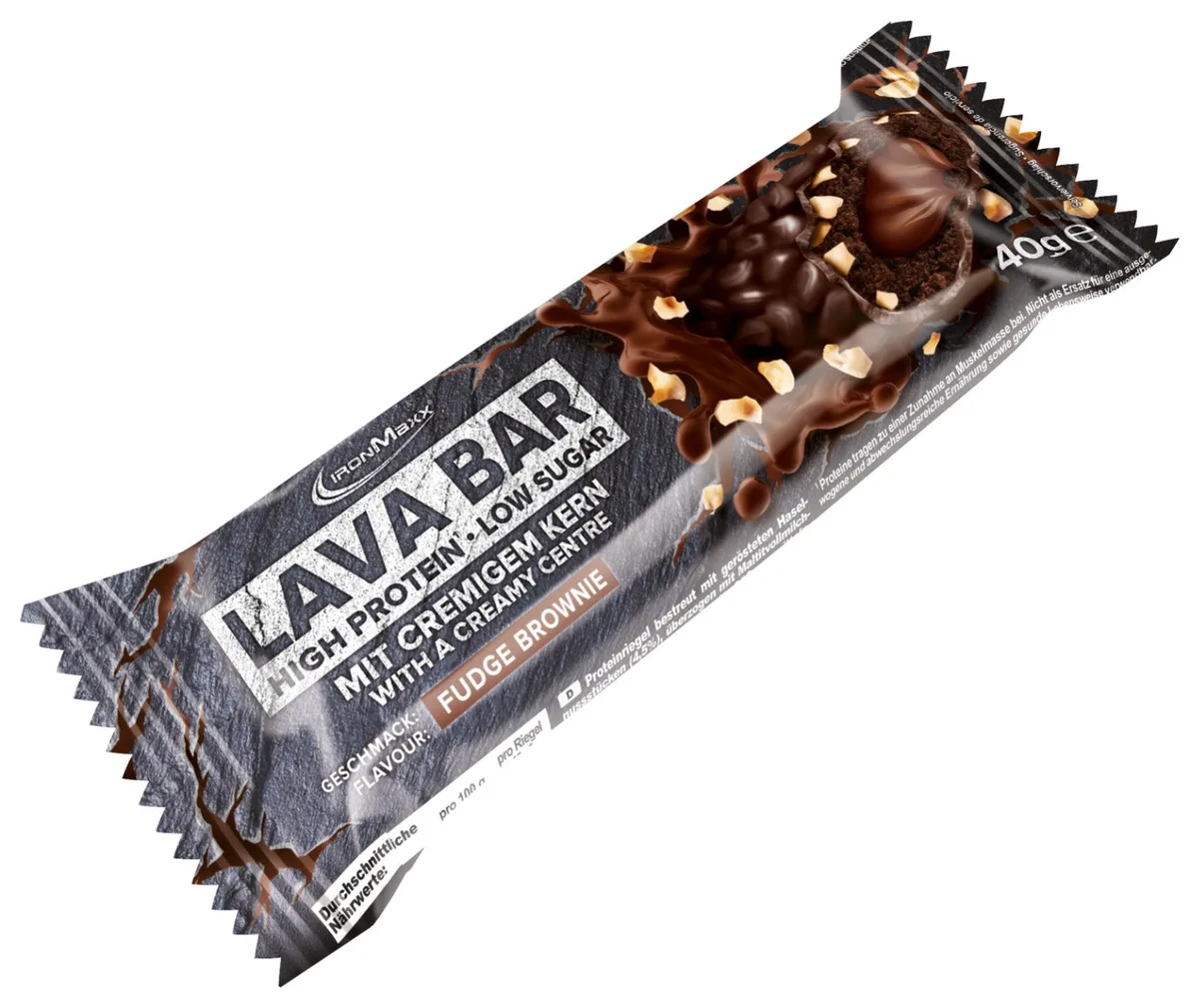 Lava Bar Protein Riegel (18x40g) - Fudge Brownie – Bild 2