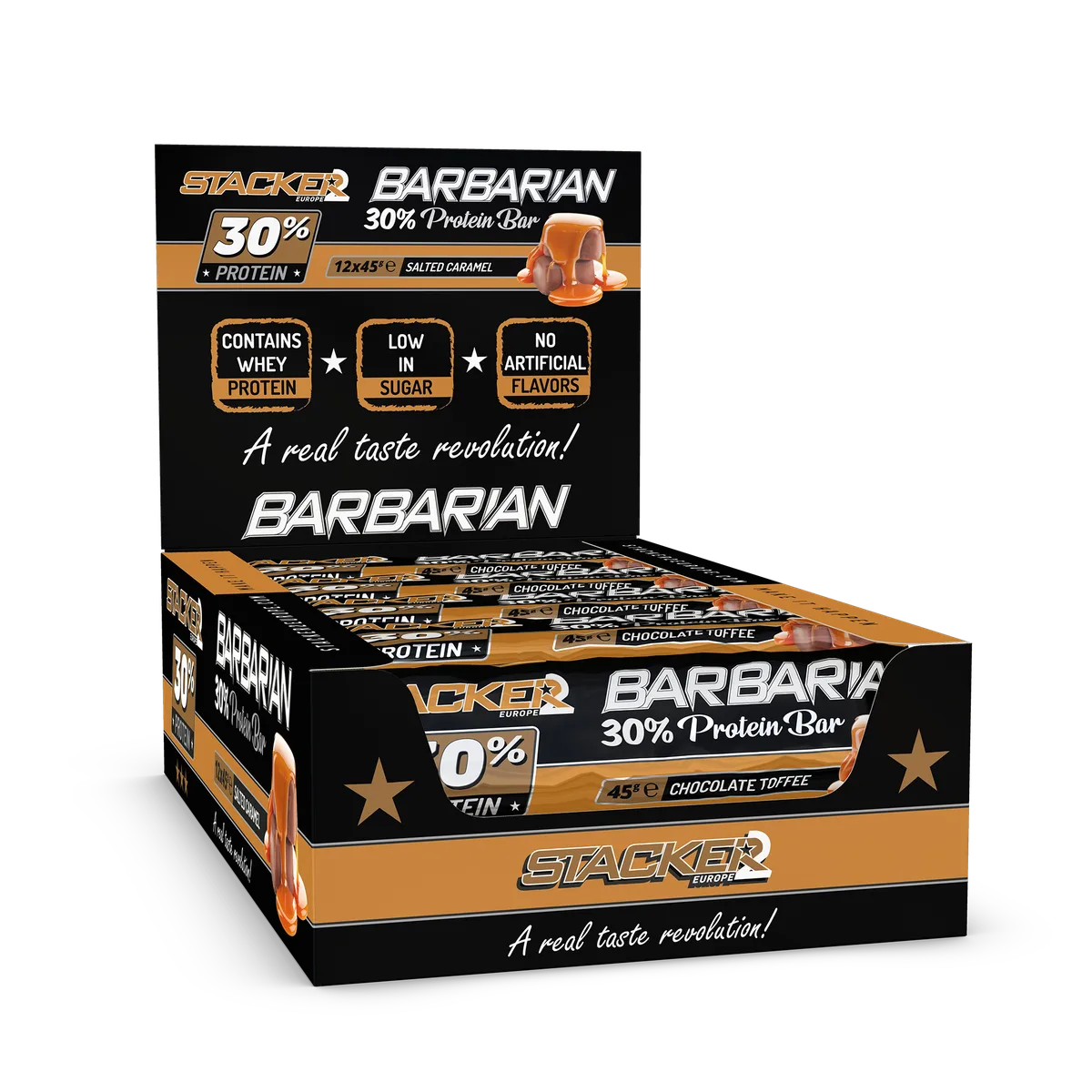 Barbarian 30% Protein Bar Chocolate toffee / 540.0