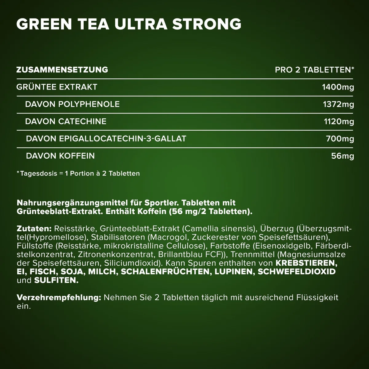 Green Tea Ultra Strong - 90 Tabletten – Bild 4