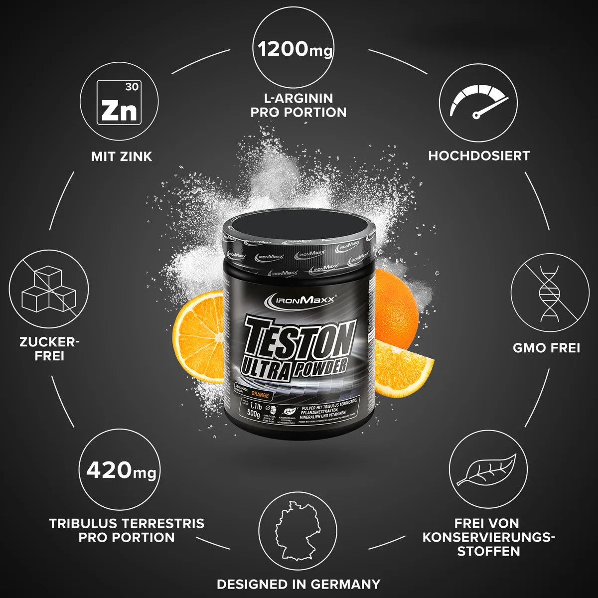 Teston Ultra Powder (500g) - Orange – Bild 5