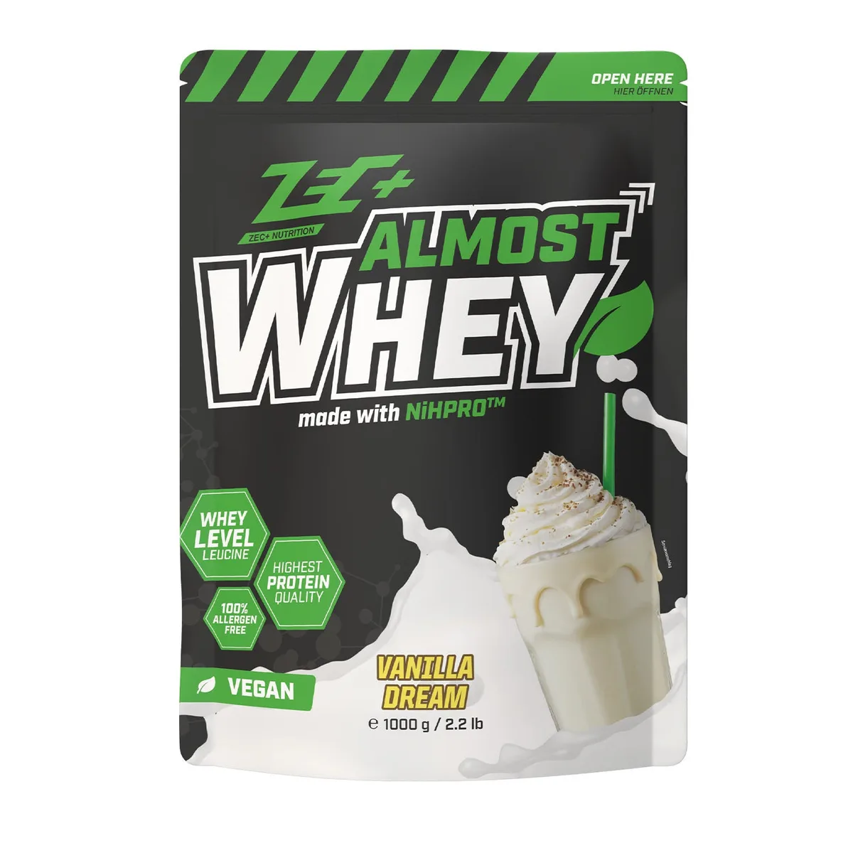 ZEC+ ALMOST WHEY, 1000g 1000g / Vanilla – Bild 3