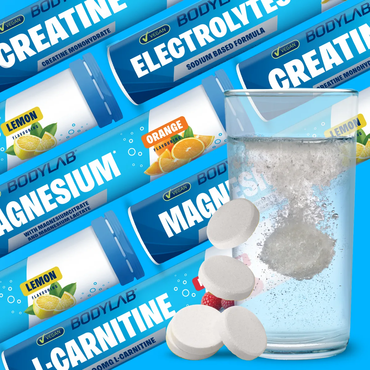 Creatine (16 Brausetabletten) Tropical – Bild 4