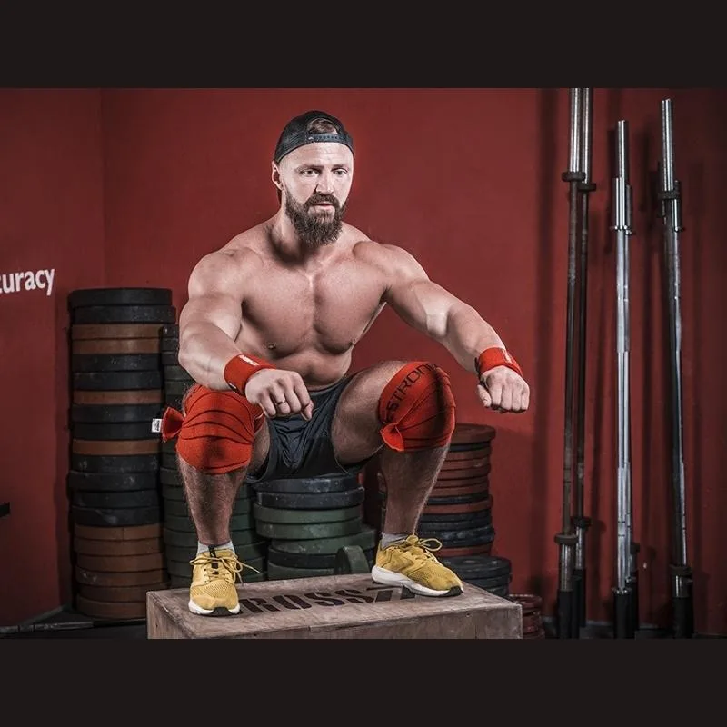 Chiba 44486 Strongman Kniebandagen | Rot – Bild 3