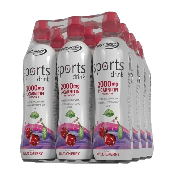 Best Body Nutrition Sports Drink mit L-Carnitin, 12x500ml im Tray