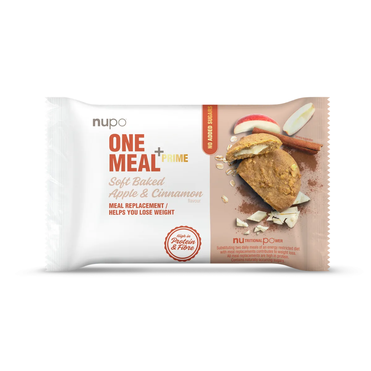 One Meal +Prime Soft Baked (12x70g) Apple & Cinnamon – Bild 3
