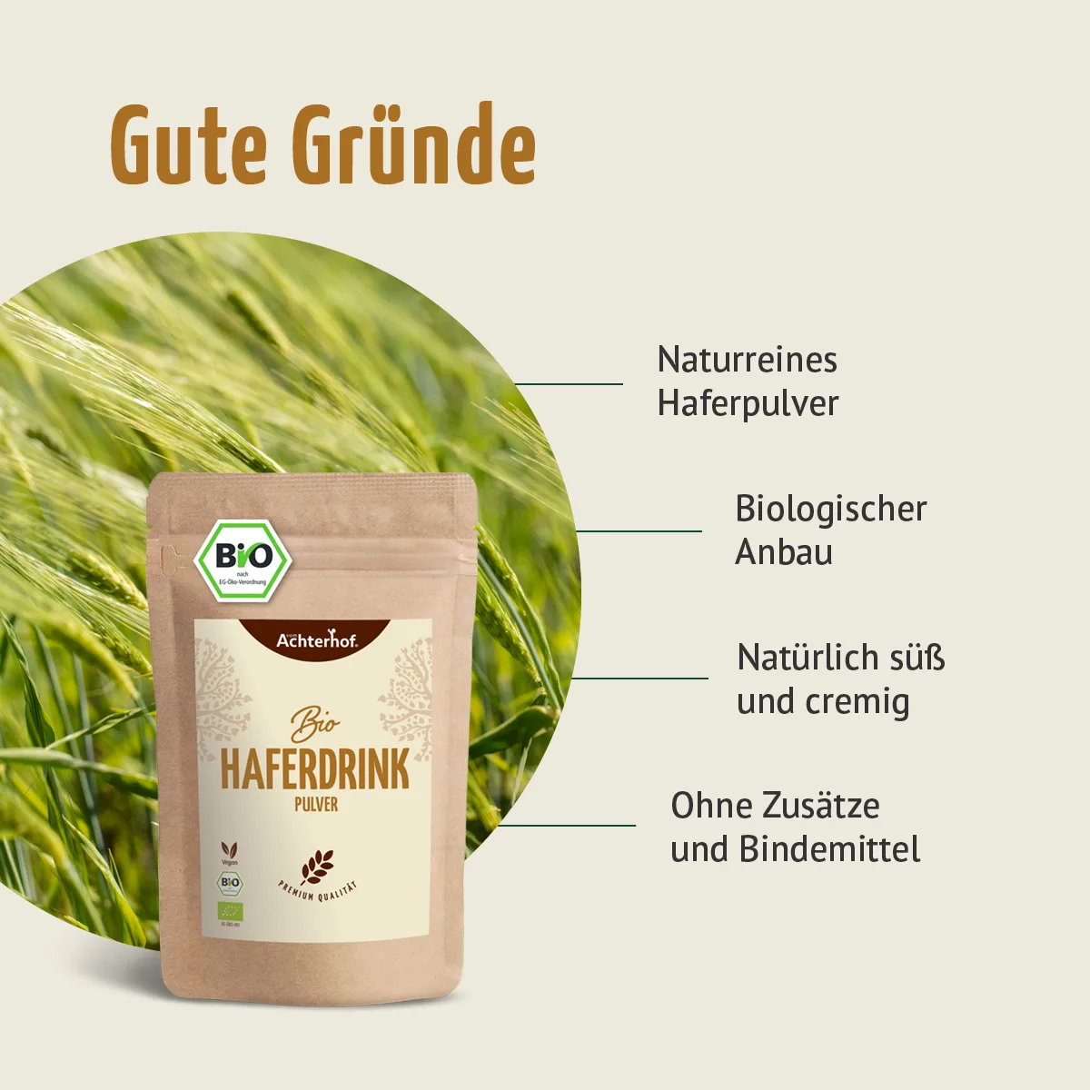 Bio Haferdrink Pulver (1000g) – Bild 5