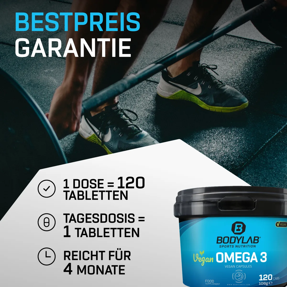 Vegan Omega 3 (120 Kapseln) – Bild 7