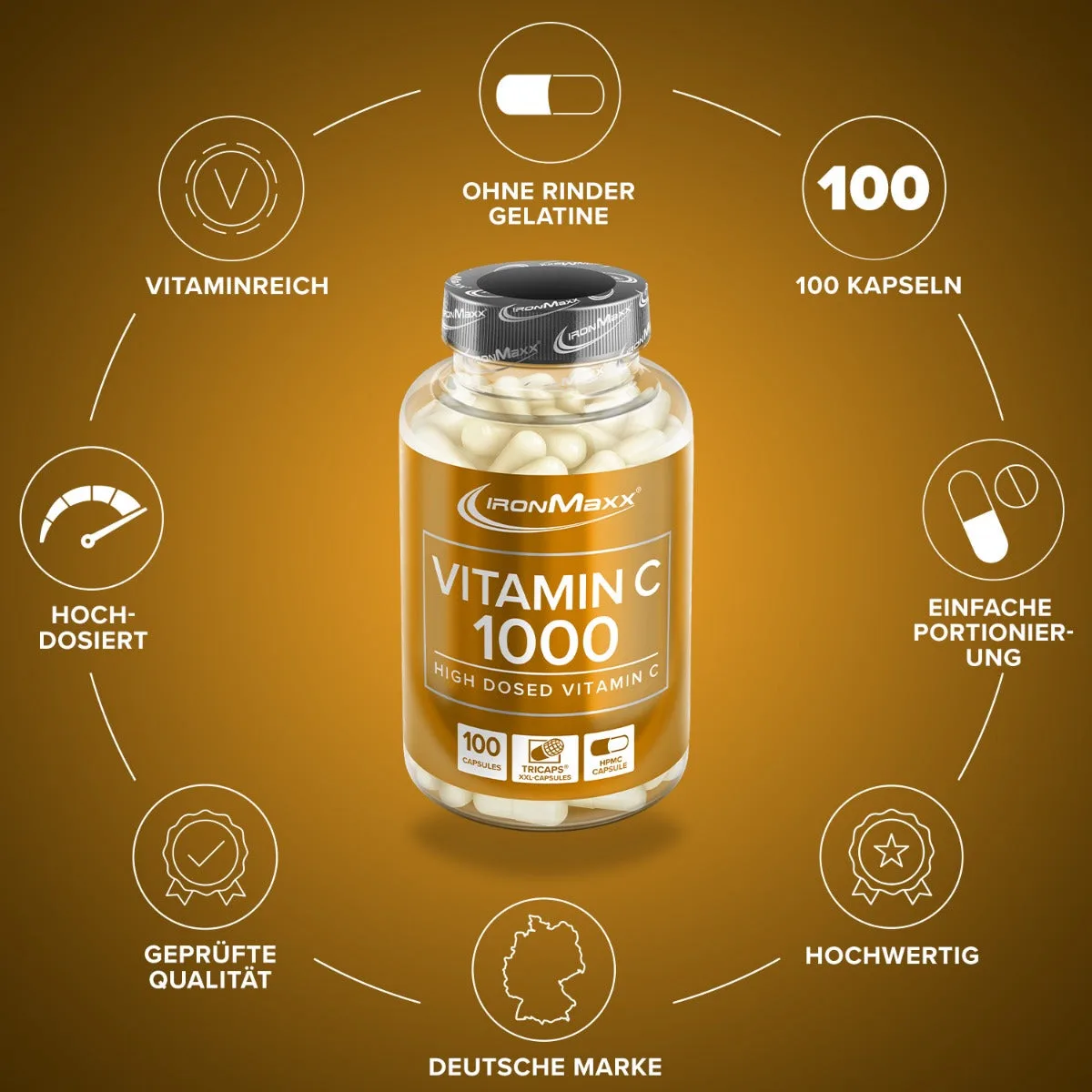 Vitamin C 1000 - 100 Kapseln – Bild 6