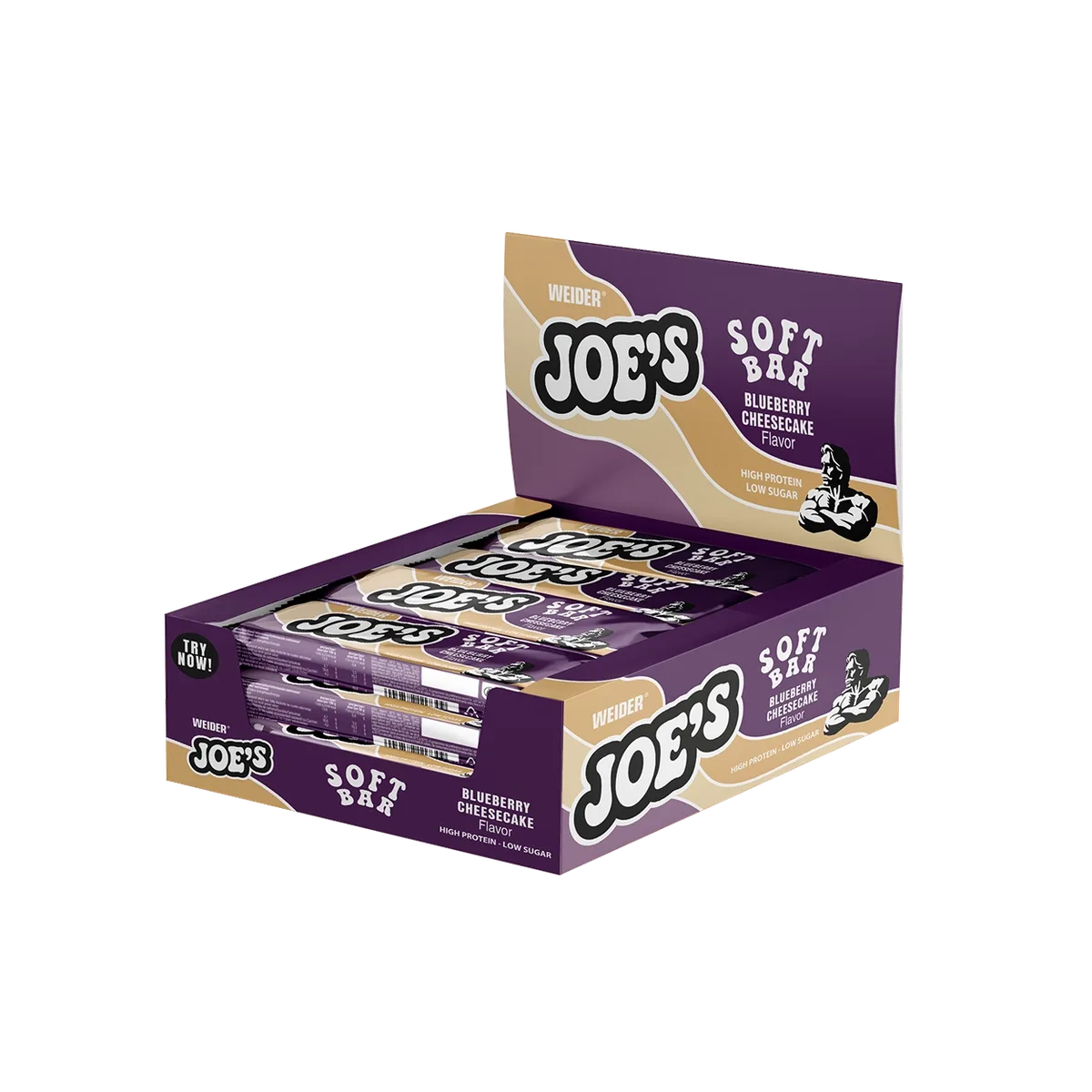 12er Box | Joe's Soft Protein Bar Blueberry Cheesecake – Bild 5