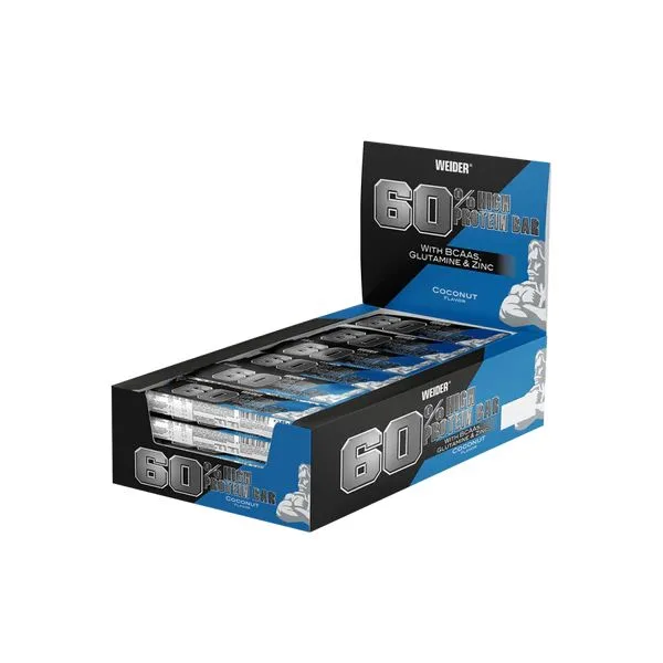 60% Protein Bar (24x45g) Coconut – Bild 5