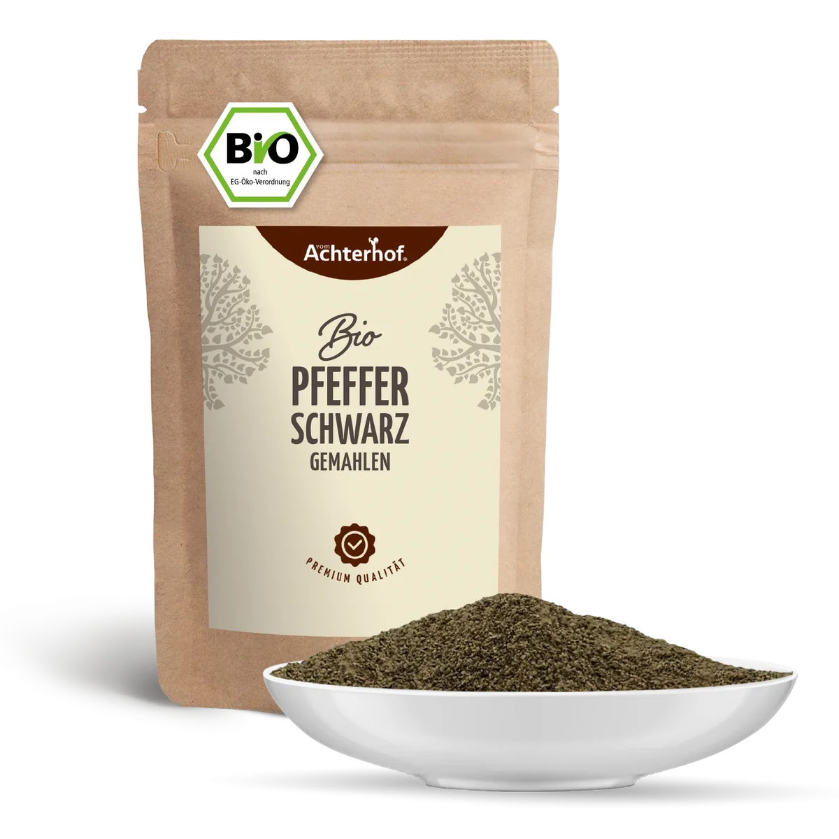 Pfeffer schwarz gemahlen Bio (200g) – Bild 2