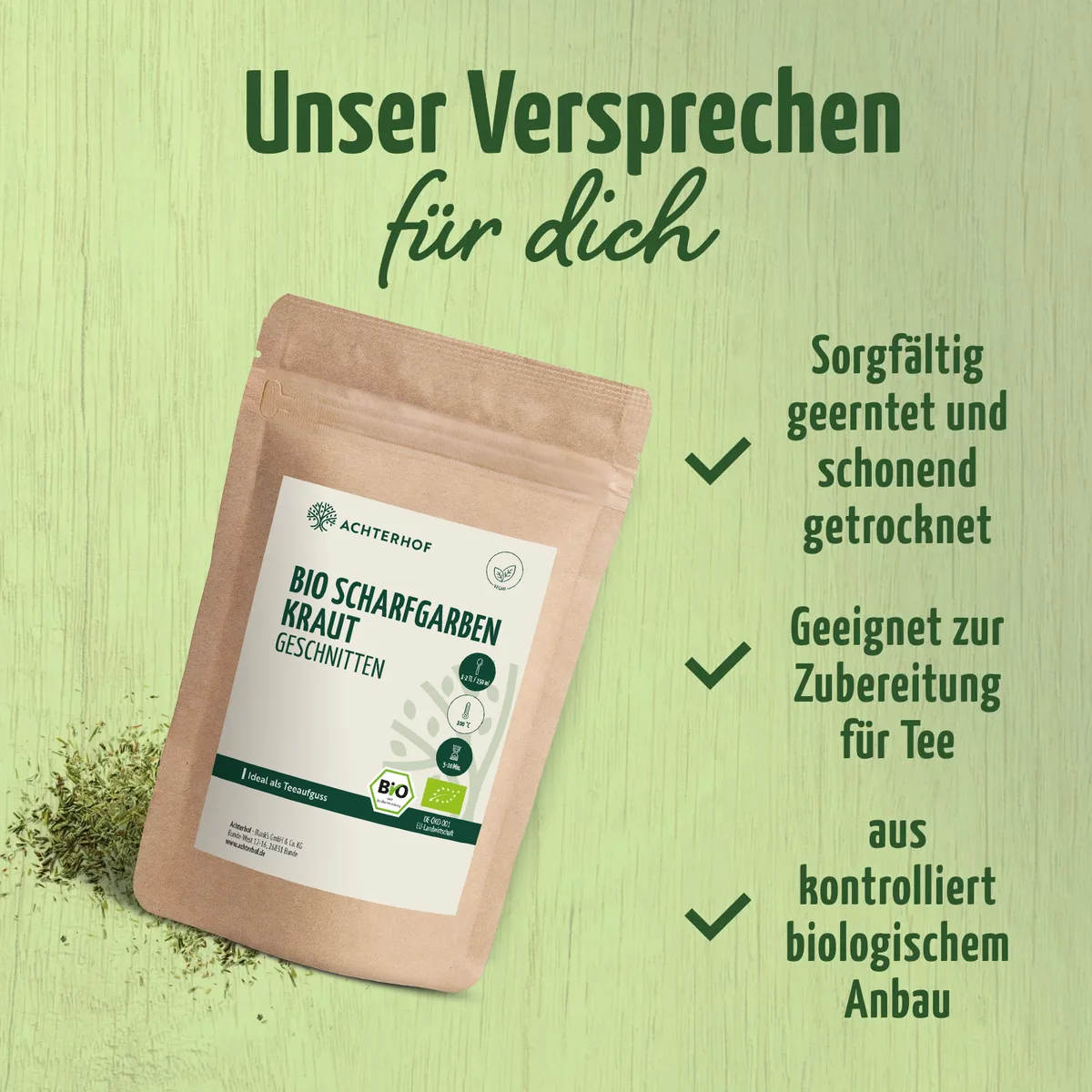 Bio Schafgarbenkraut geschnitten (100g) – Bild 4