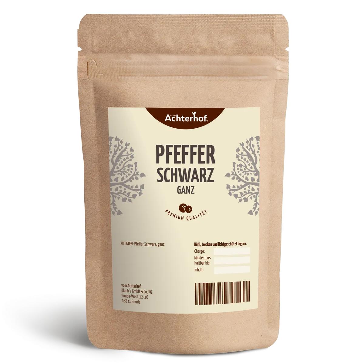Pfeffer schwarz ganz (1000g)