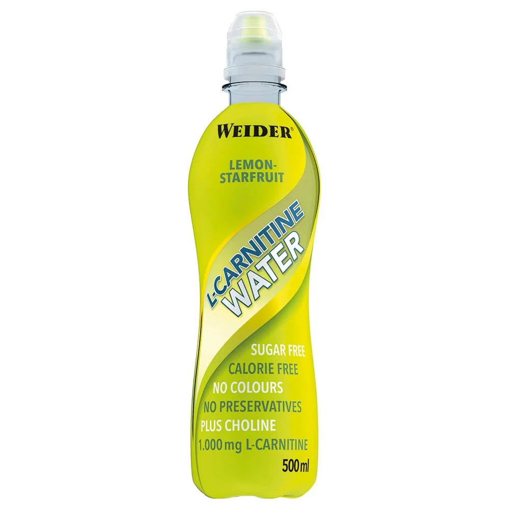 Weider - L-Carnitine Water - 12 x 500 ml - Lemon-Starfruit