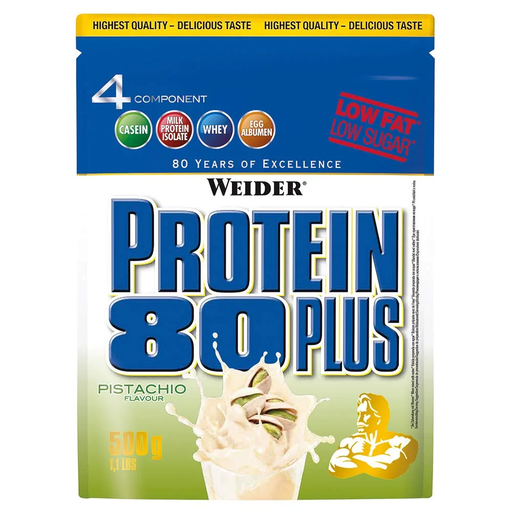 Weider Protein 80 plus 2 x 500g Beutel 2er Pack Pistazie