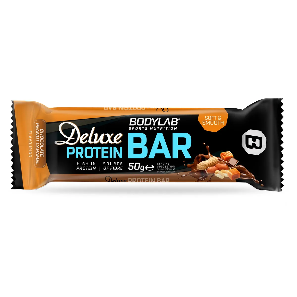 Deluxe Protein Bar (12x50g) Banana Chocolate Flavouring – Bild 2