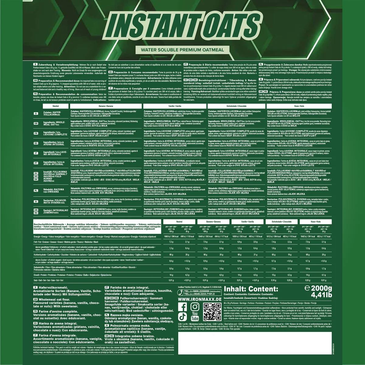 Instant Oats (2000g) - Nuss – Bild 5