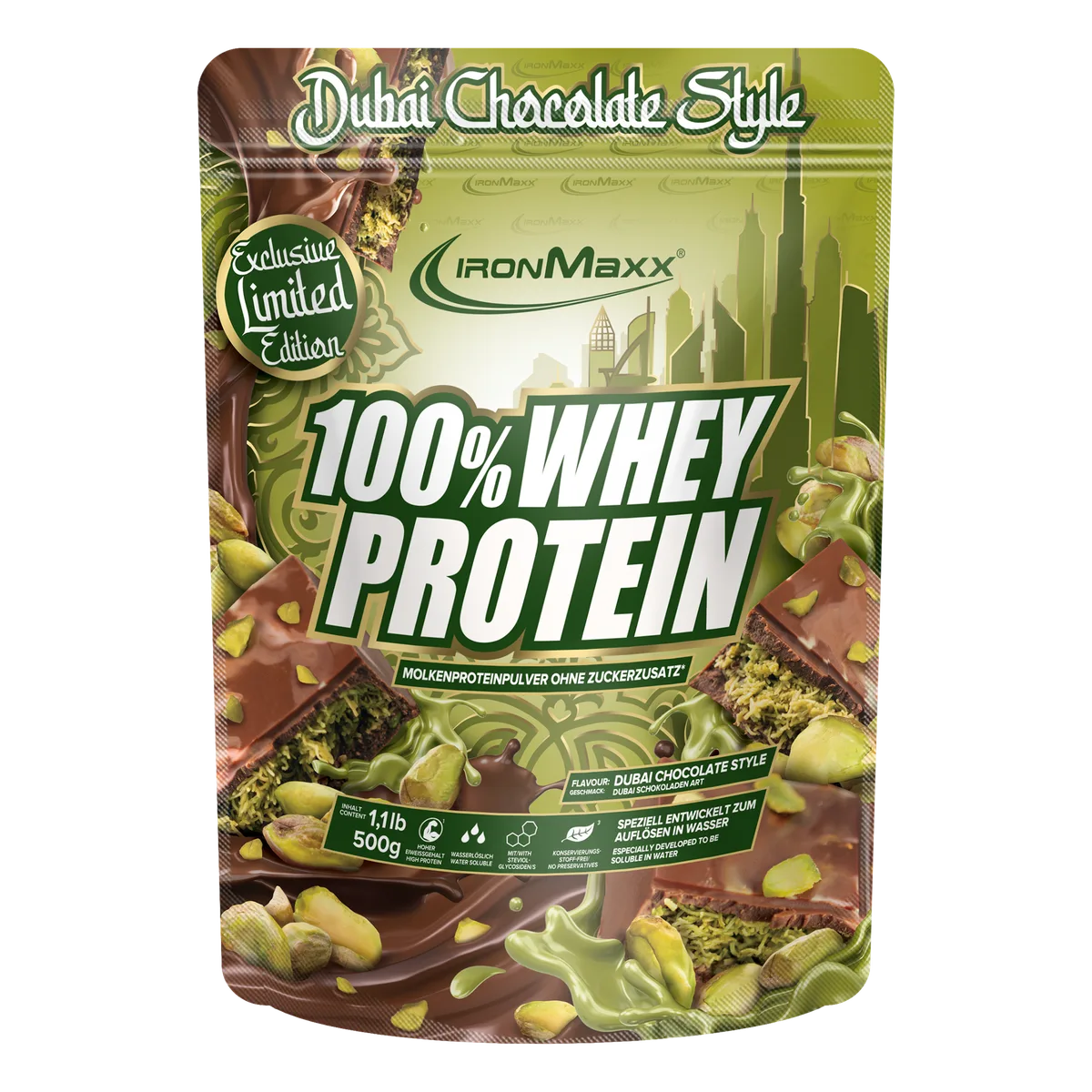 100% Whey Protein (500g) - Dubai Chocolate Style