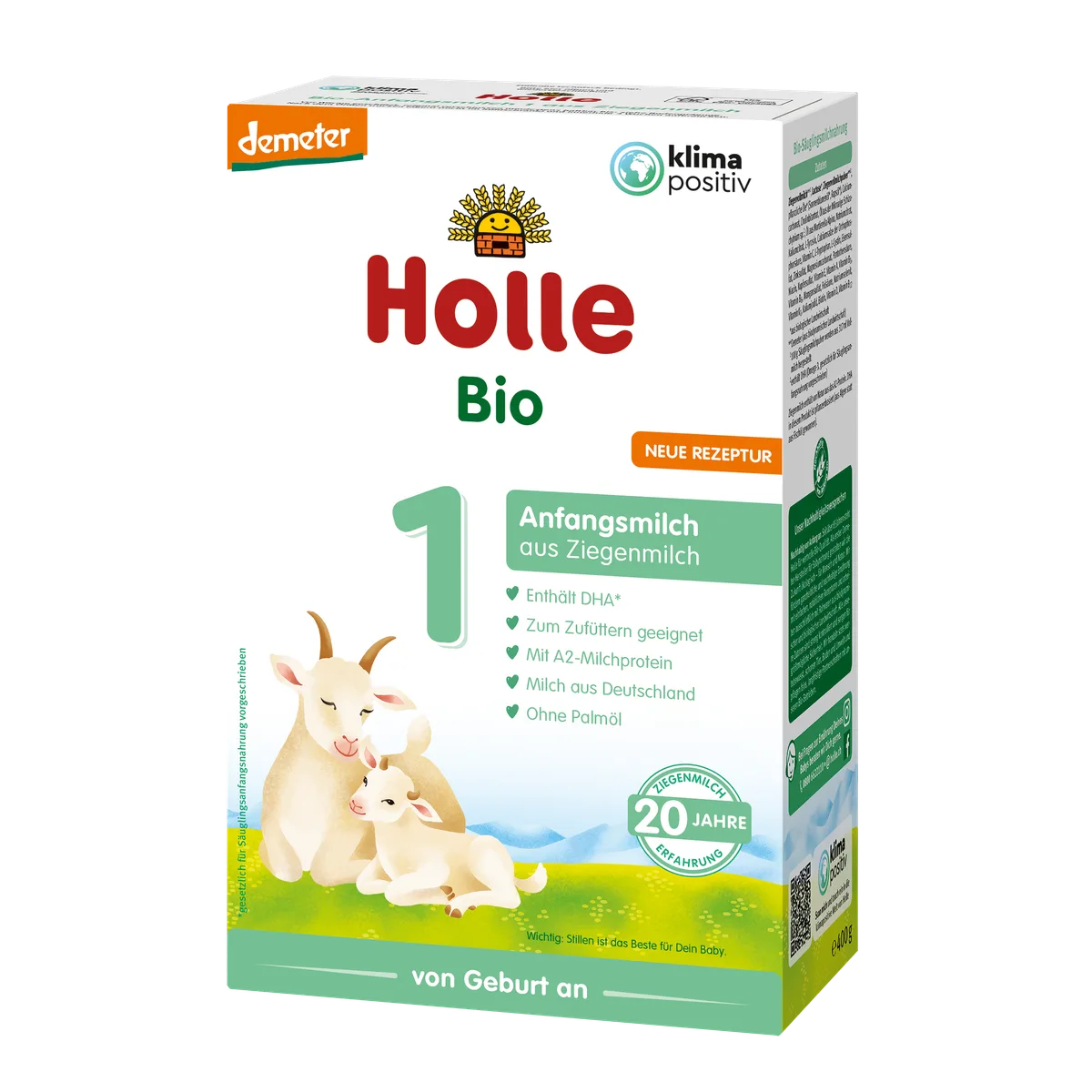 Demeter Anfangsmilch 1 auf Ziegenmilchbasis - 5x400g - von Geburt an – Bild 2