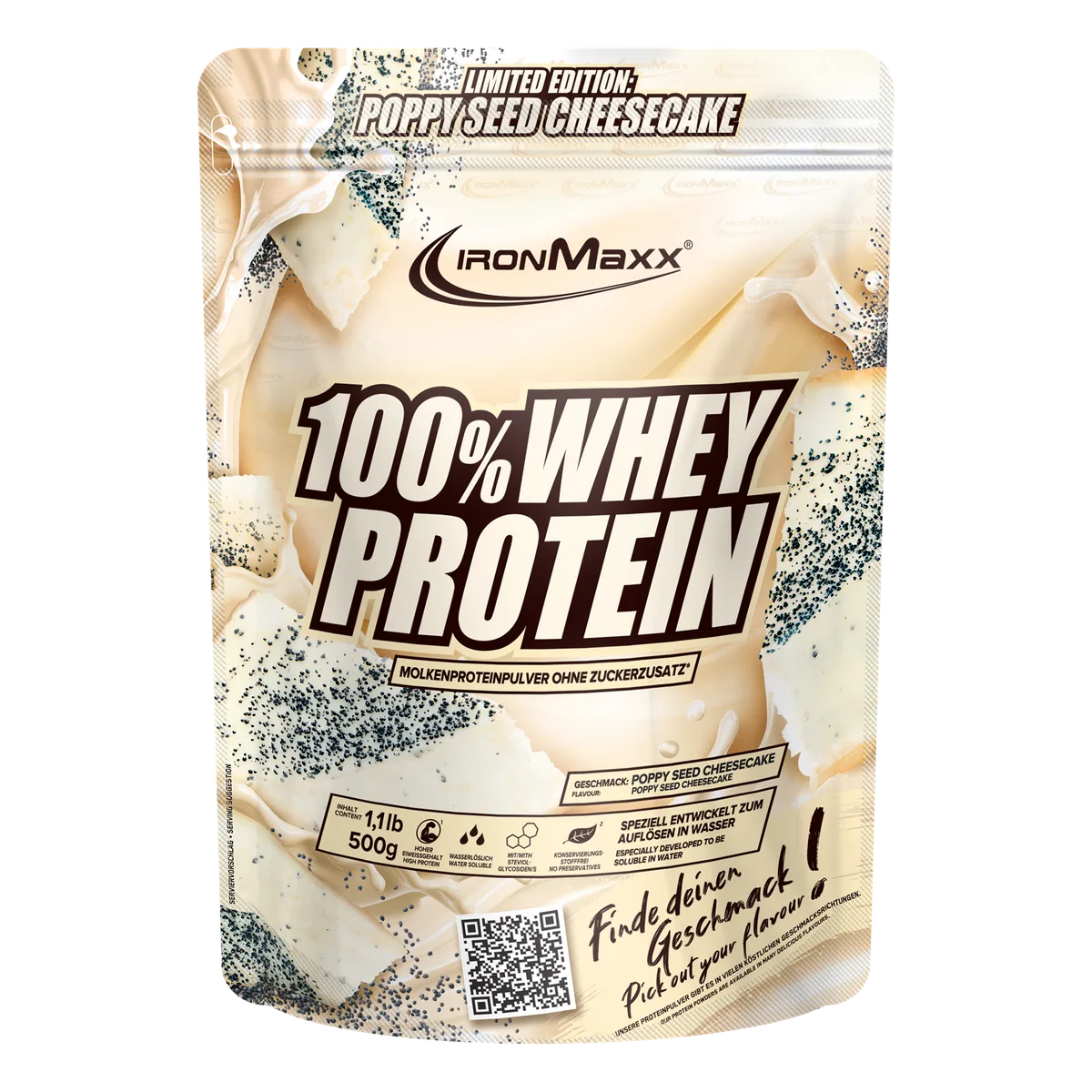 100% Whey Protein (500g) - Poppy Seed Cheesecake