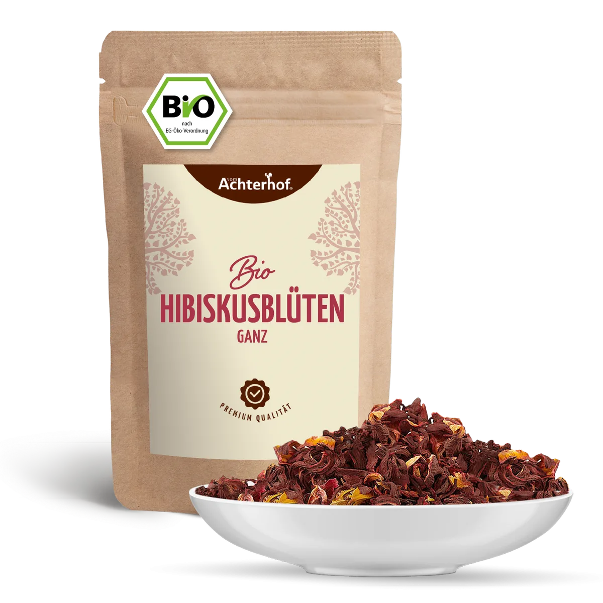 Bio Hibiskusblüten ganz (250g) – Bild 3