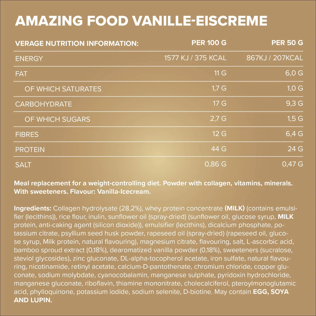 Amazing Food (330g) - Vanilla Ice Cream – Bild 4