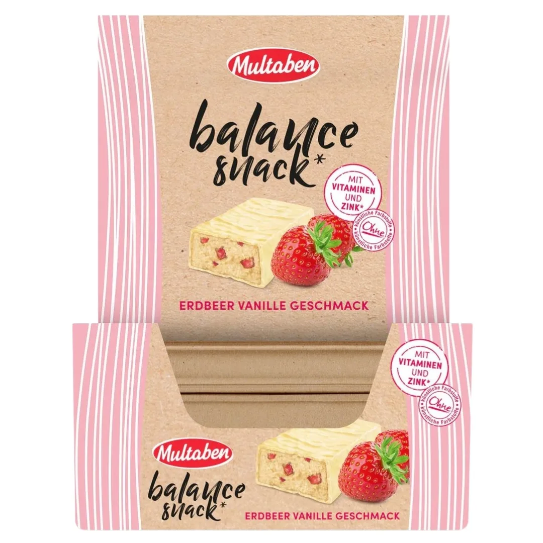 Multaben Balance Snack - 18x38g Riegel im Karton (MHD-Ware)