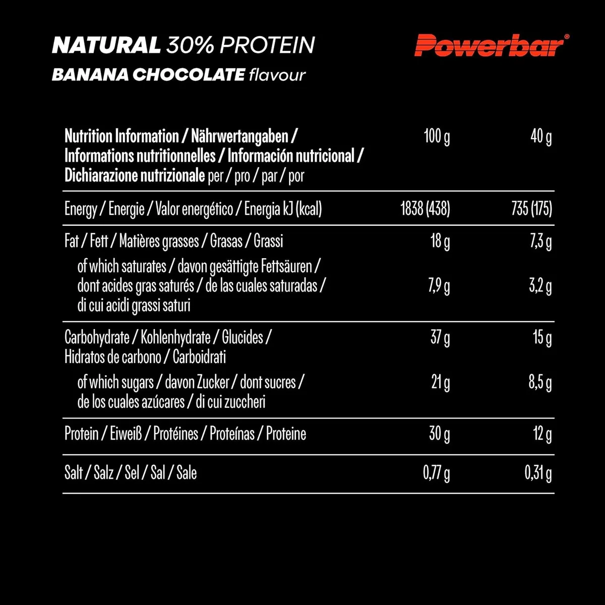 Natural Protein (18x40g) Chocolate Nuts – Bild 4