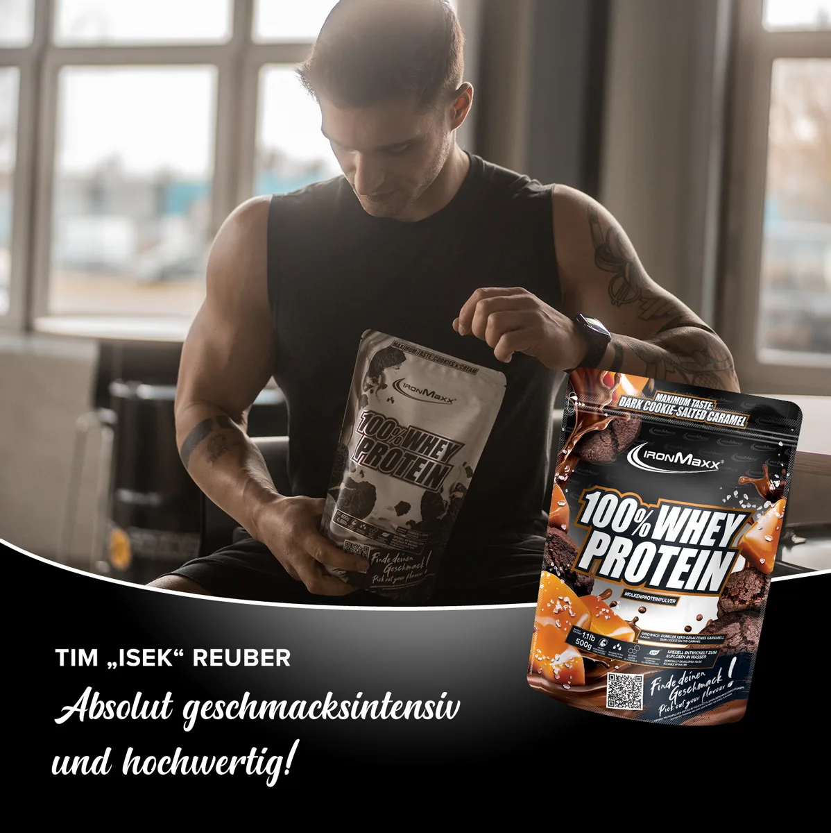100% Whey Protein (500g) - Dark Cookie Salted Caramel – Bild 6