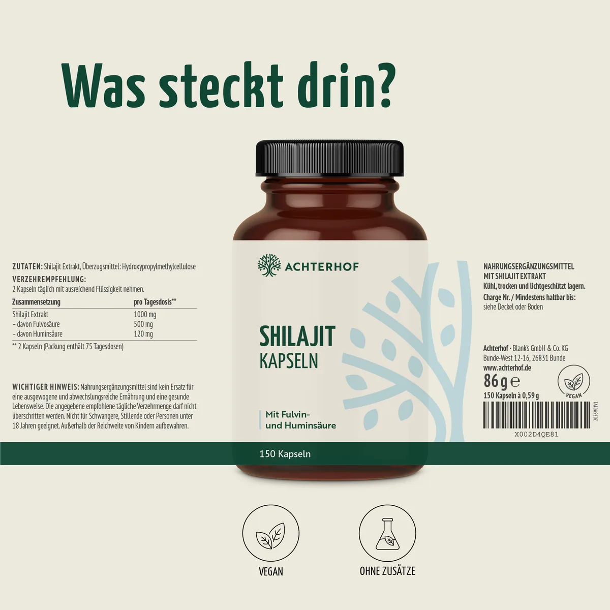 Shilajit Kapseln (150 Kapseln) – Bild 7