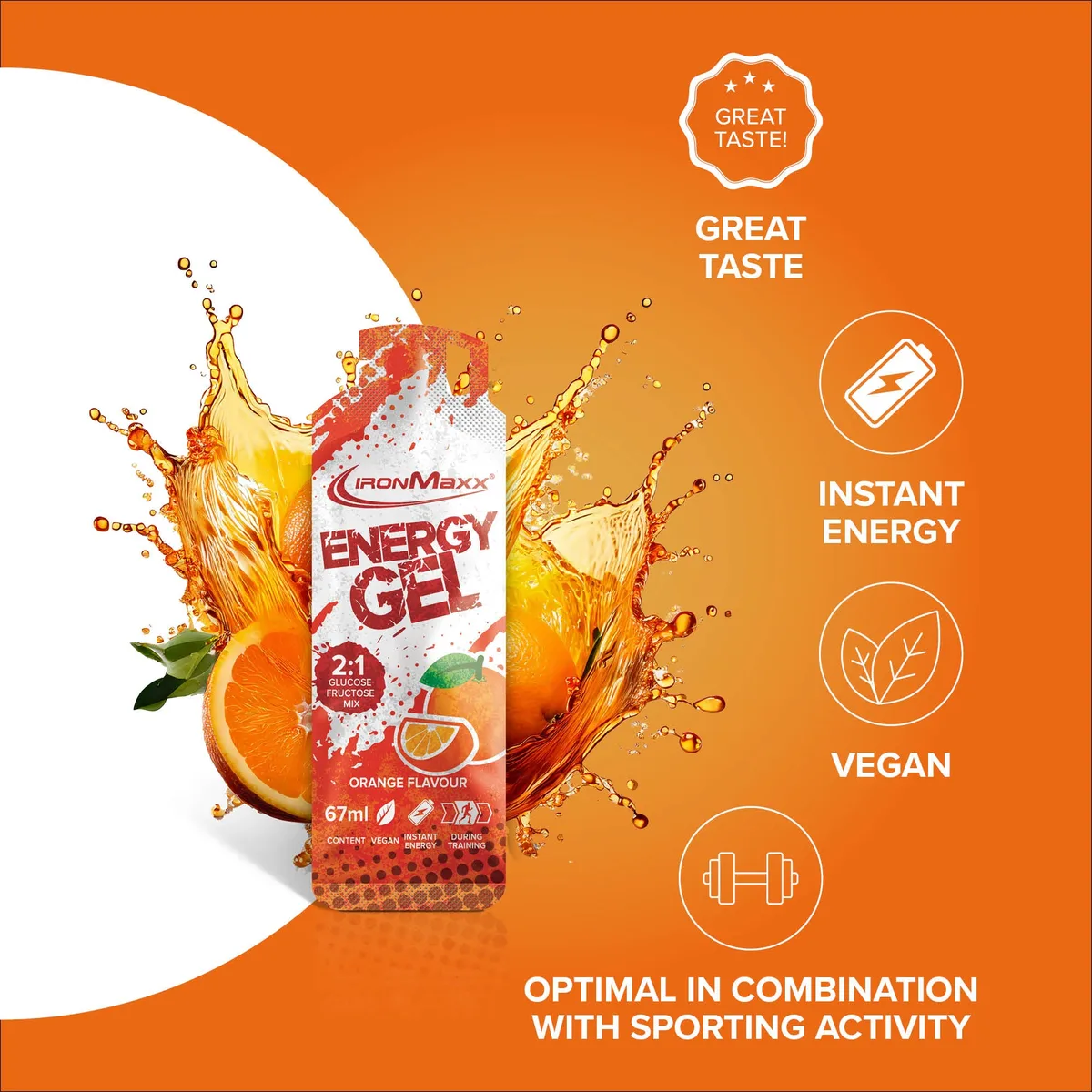 Hydro Energy Gel (67ml) - Orange – Bild 2